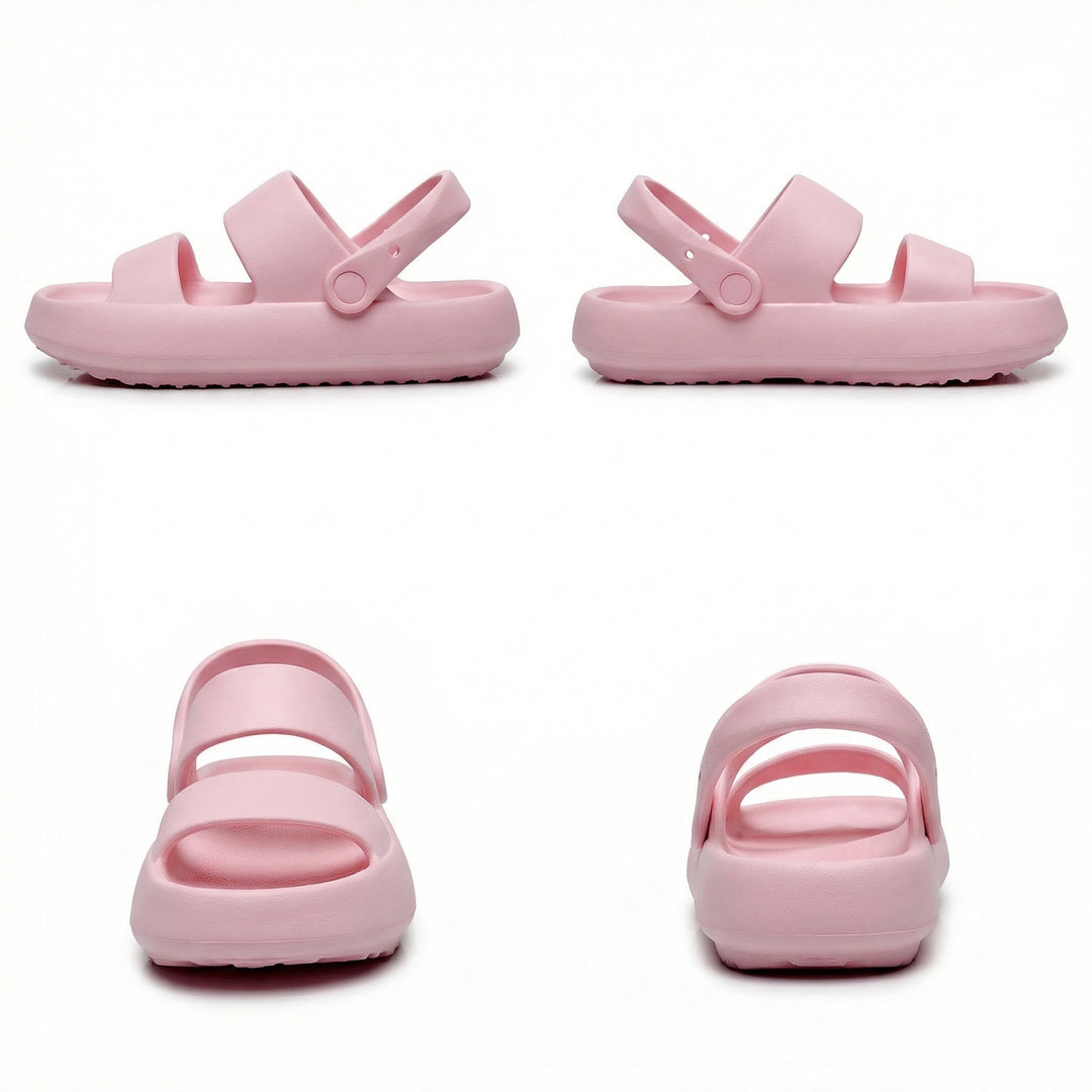 R&B | Orthopädische Sandalen Comfort Plus Pantoletten mit Doppelriemen Gepolsterte, Lässige Slip-On-Sandalen