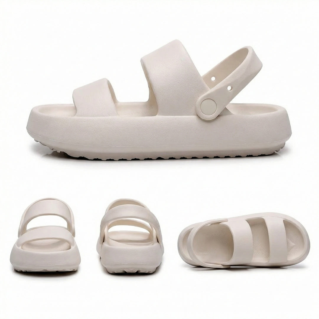R&B | Orthopädische Sandalen Comfort Plus Pantoletten mit Doppelriemen Gepolsterte, Lässige Slip-On-Sandalen