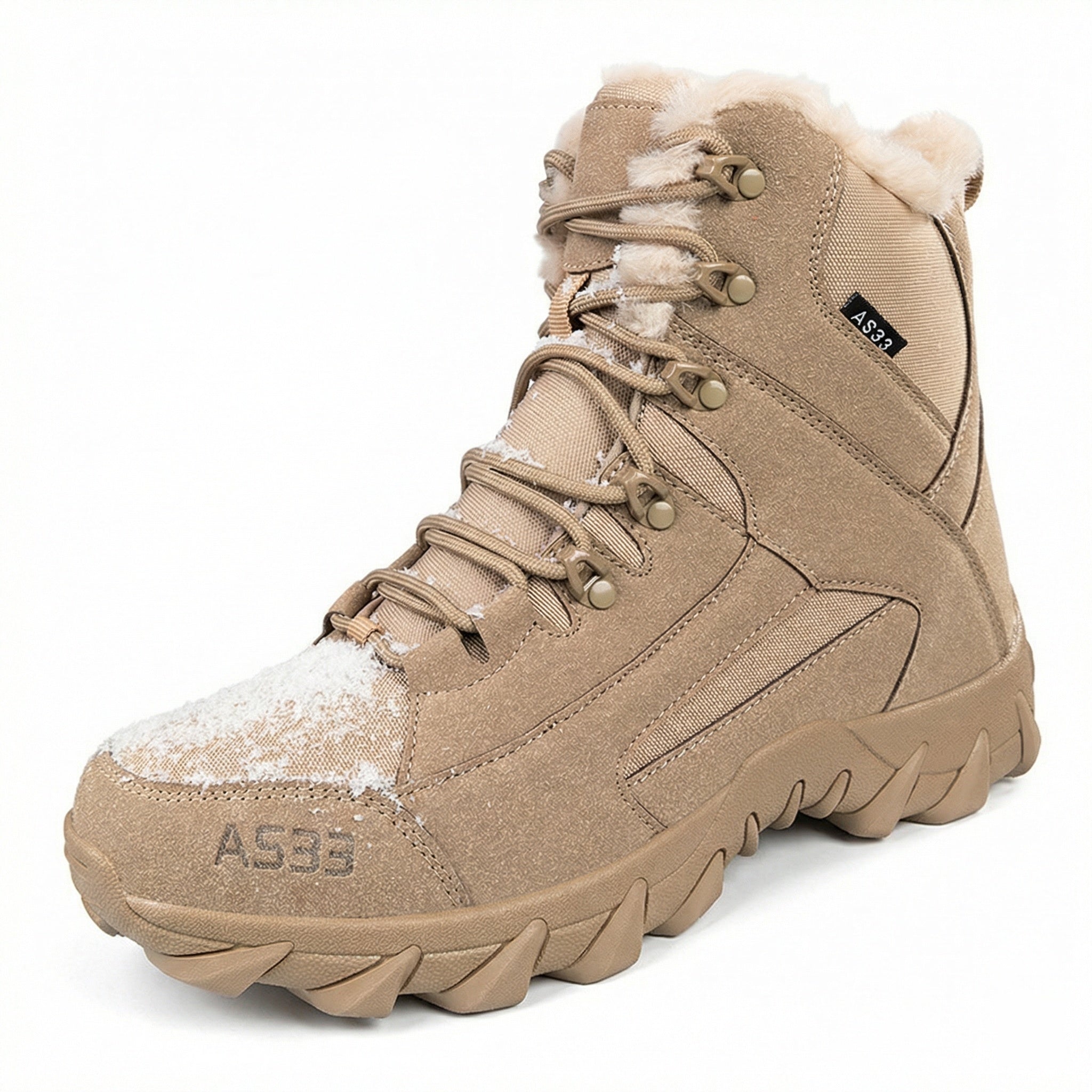 Herren wetterfeste Winterstiefel mit isolierender Fütterung und rutschfester Sohle R&B