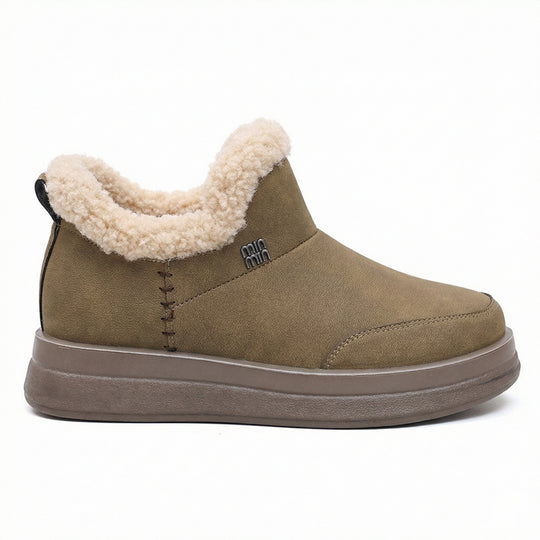 Damen Lammfell gefütterte Winterstiefel R&B