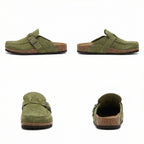 Clogs - Damen Retro Wildleder Slip-On Mule R&B