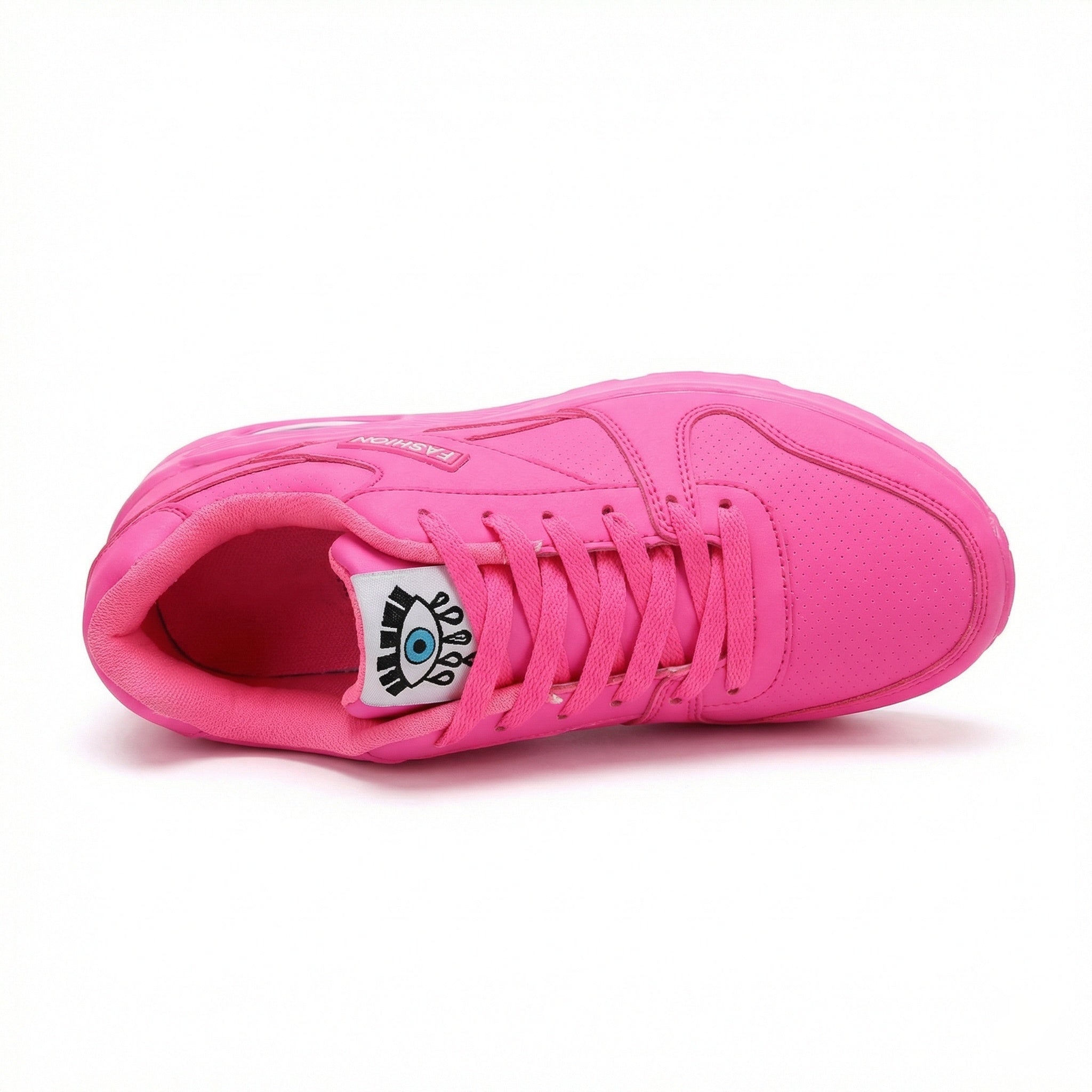 R&B | Pu Orthopädische Damen Sneaker mit Schwarzem Augenprint