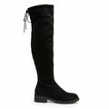 Damen Overknee-Stiefel aus weichem Wildleder mit praktischer Schnürung R&B
