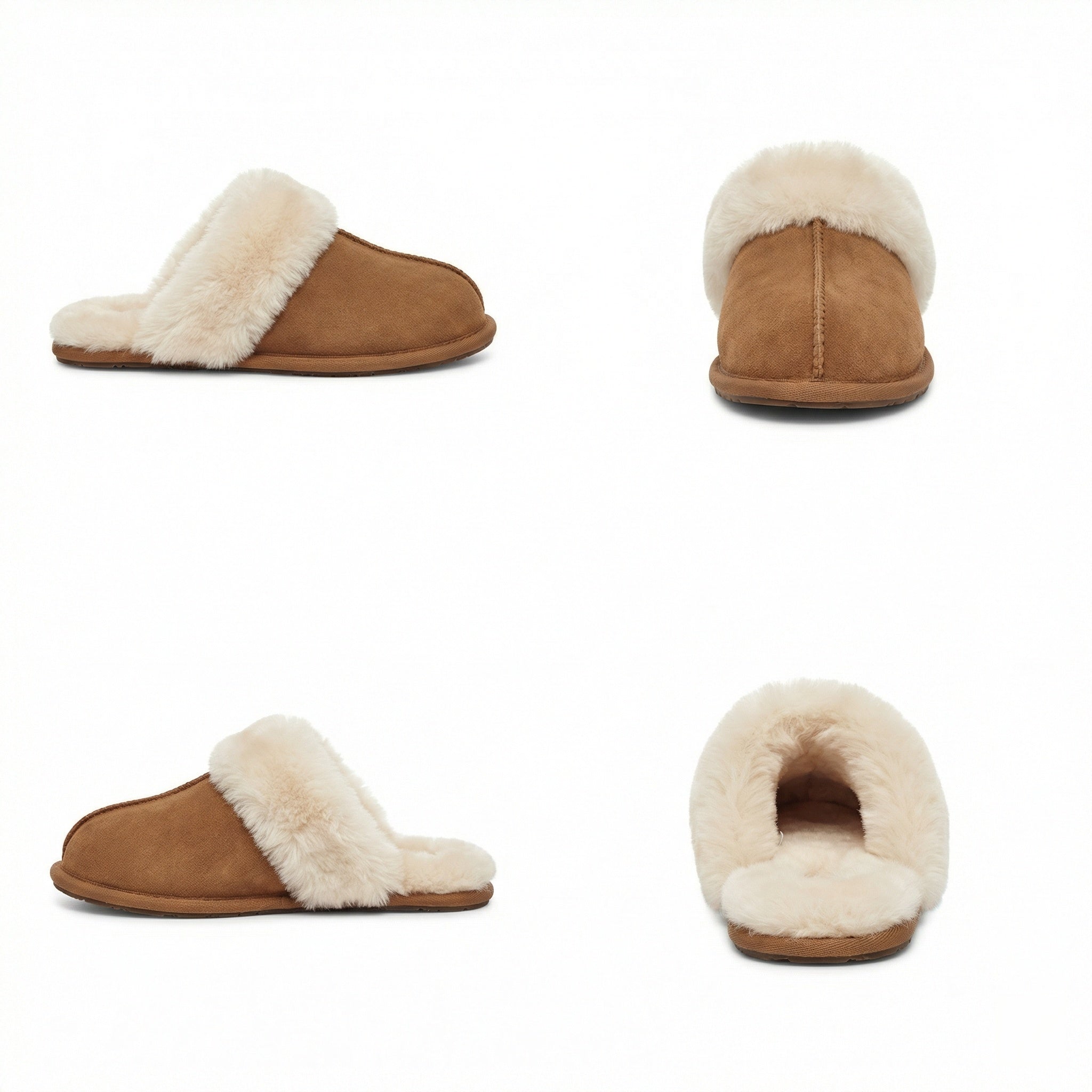 Winterhausschuhe - Warm - Fell - Hausschuhe - Damenschuhe R&B