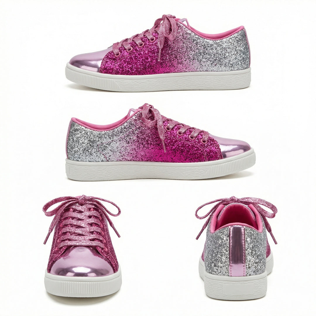 luxuriöser lässiger Glitzer-Damenschuh