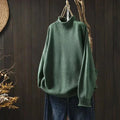 R&B | Sweatshirt - Bequemer Oversize-Strickpullover mit Rollkragen