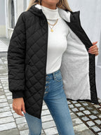 R&B | Gepolsterte Puffy-Jacke mit Reißverschluss