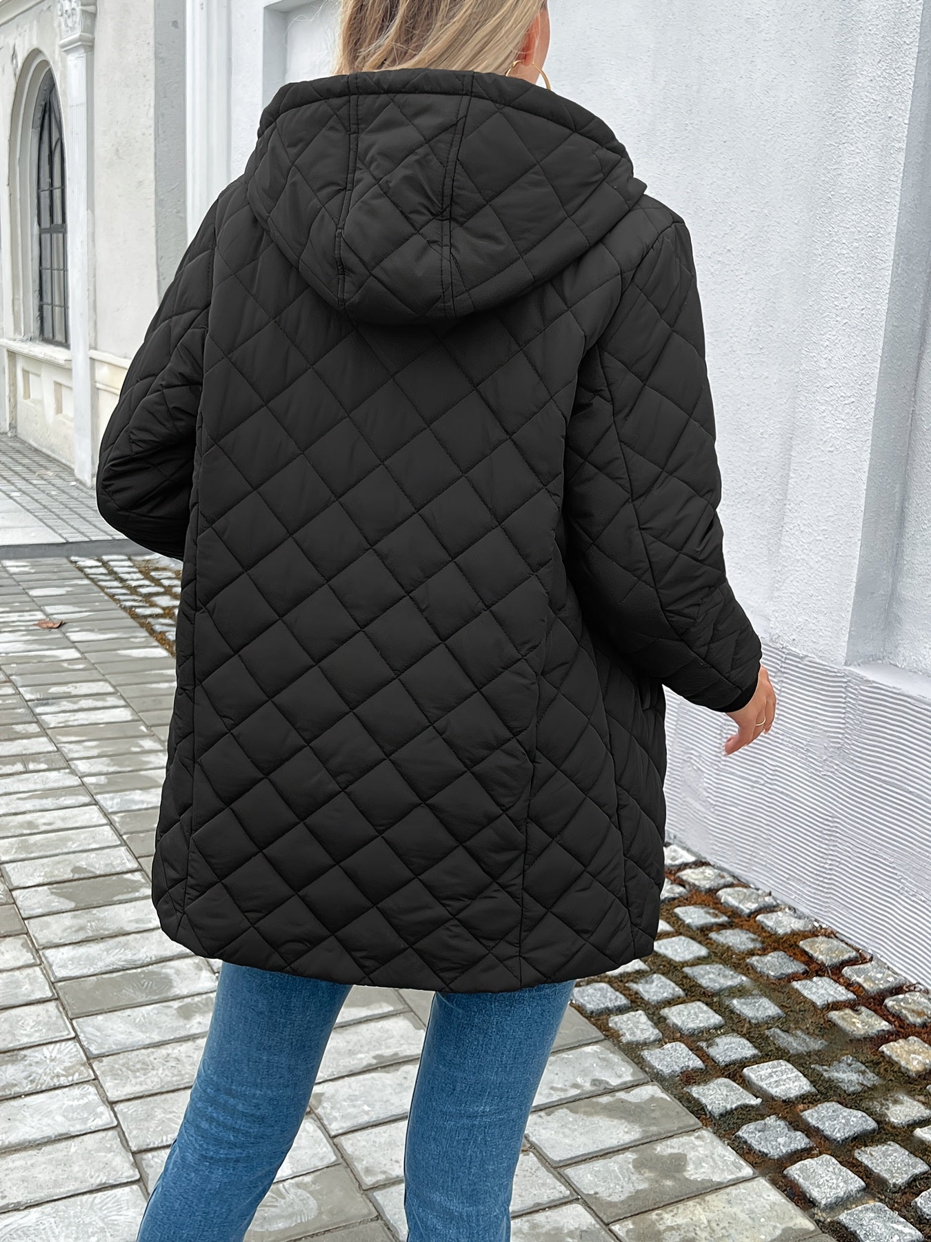 R&B | Gepolsterte Puffy-Jacke mit Reißverschluss