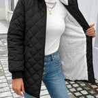 R&B | Gepolsterte Puffy-Jacke mit Reißverschluss