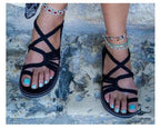 R&B | Seil Knoten Fußflachsandalen