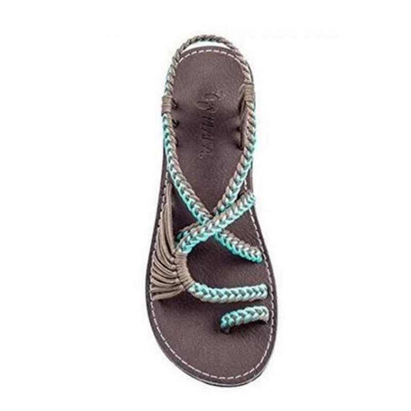 R&B | Seil Knoten Fußflachsandalen