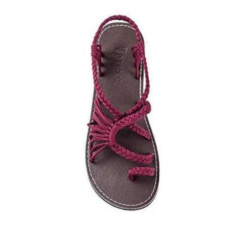 R&B | Seil Knoten Fußflachsandalen