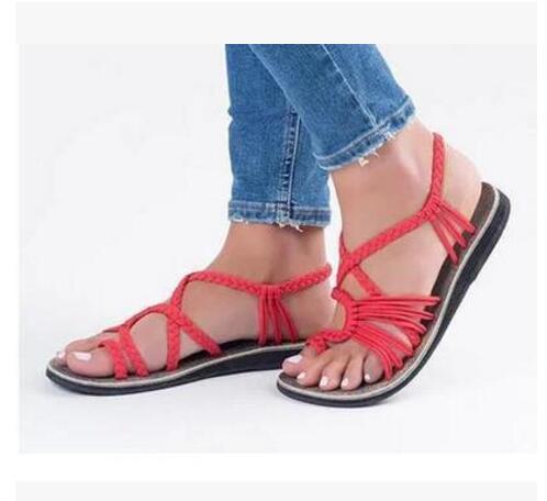 R&B | Seil Knoten Fußflachsandalen