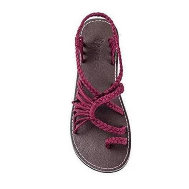 R&B | Seil Knoten Fußflachsandalen