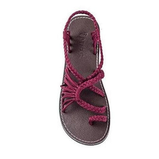 R&B | Seil Knoten Fußflachsandalen