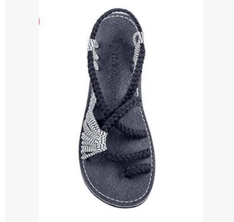 R&B | Seil Knoten Fußflachsandalen