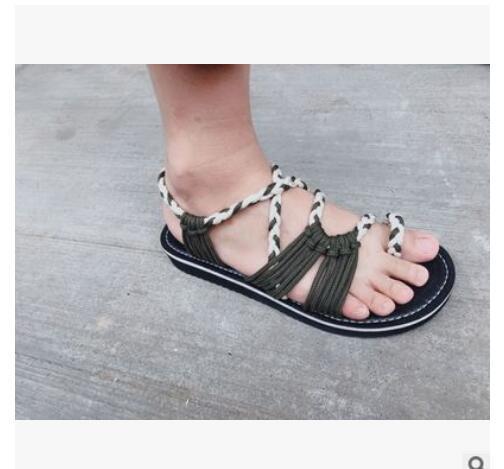 R&B | Seil Knoten Fußflachsandalen