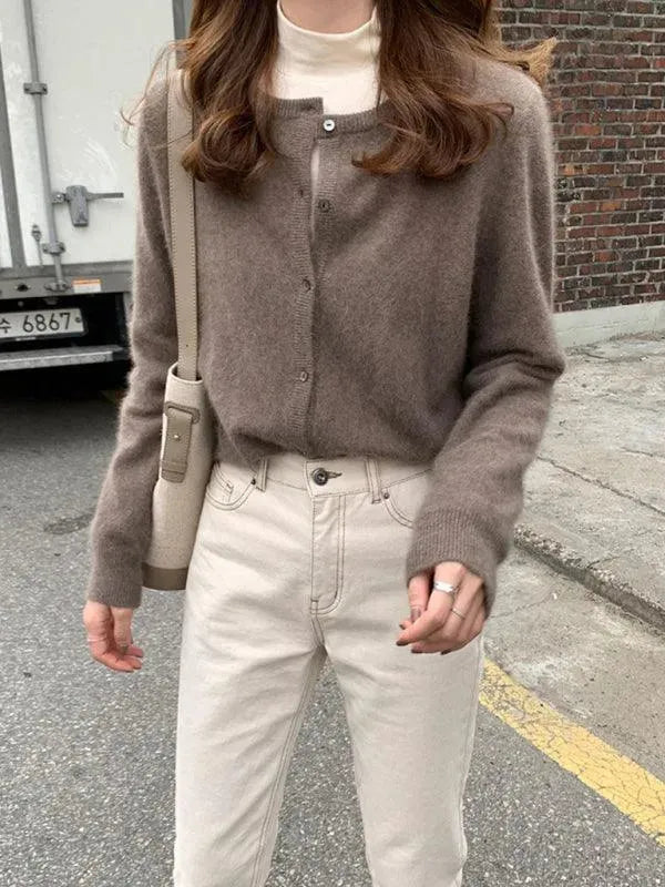 R&B | Geschichteter Damen Strickjacke Pullover