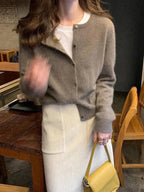R&B | Geschichteter Damen Strickjacke Pullover