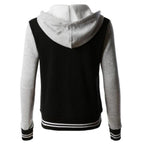 R&B | Lässige Langärmelig Kapuze Jacke mit Knöpfen