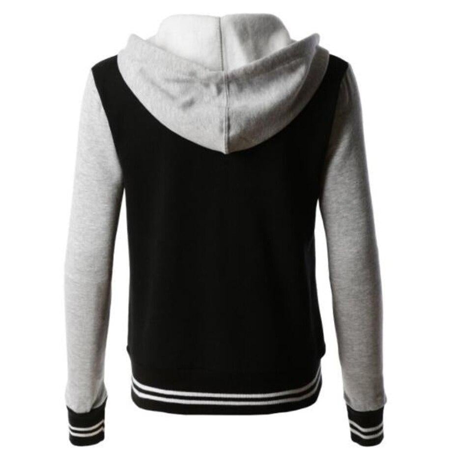 R&B | Lässige Langärmelig Kapuze Jacke mit Knöpfen