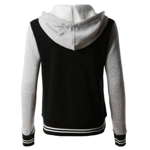 R&B | Lässige Langärmelig Kapuze Jacke mit Knöpfen