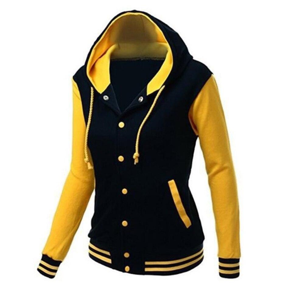 R&B | Lässige Langärmelig Kapuze Jacke mit Knöpfen