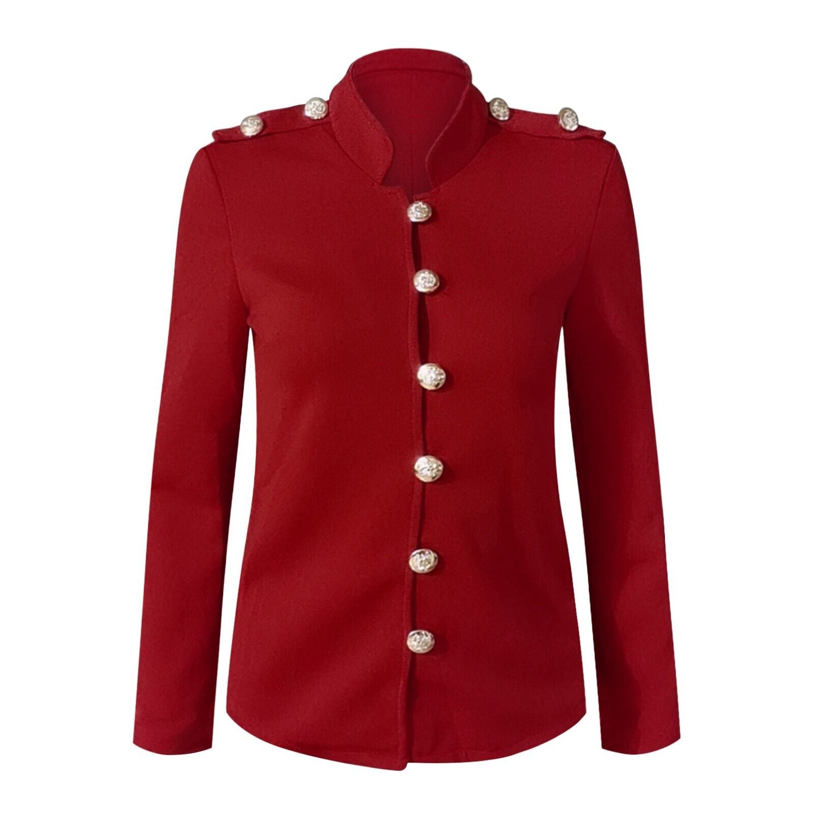 R&B | Damen Knopf-Front Militärstil Jacke