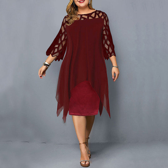 R&B | Midi-Kleid In Übergröße für Modische Looks