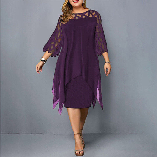 R&B | Midi-Kleid In Übergröße für Modische Looks
