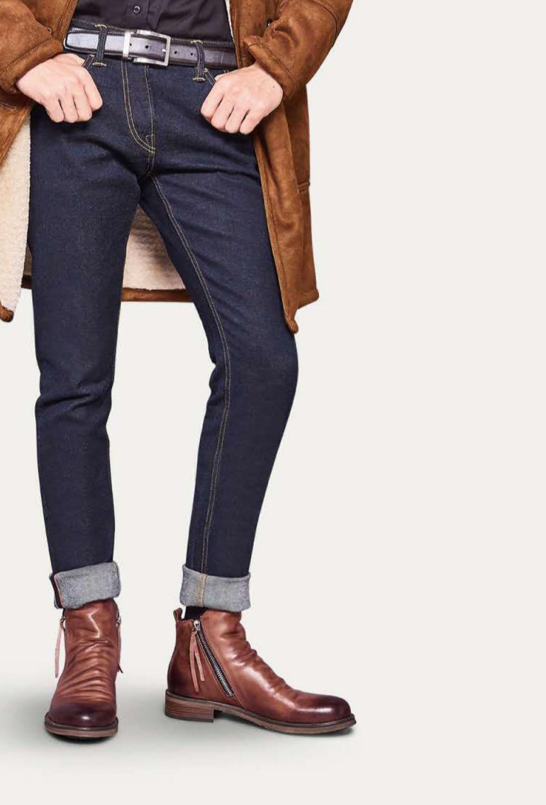R&B | Lederstiefel mit Glattem Finish