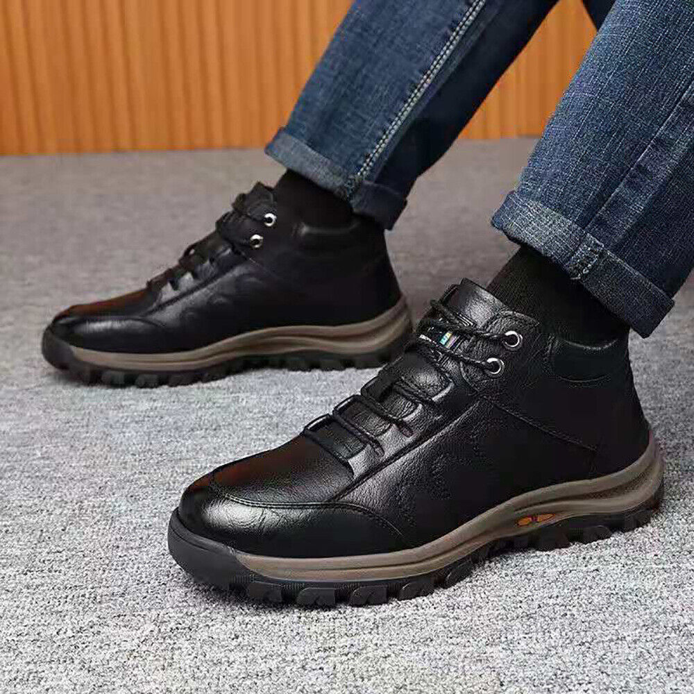 Warme Winterschuhe aus Leder R&B