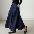 Womens Loose Denim Hosen