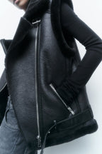 R&B | Leder Bodywarmer Warm & Trendy
