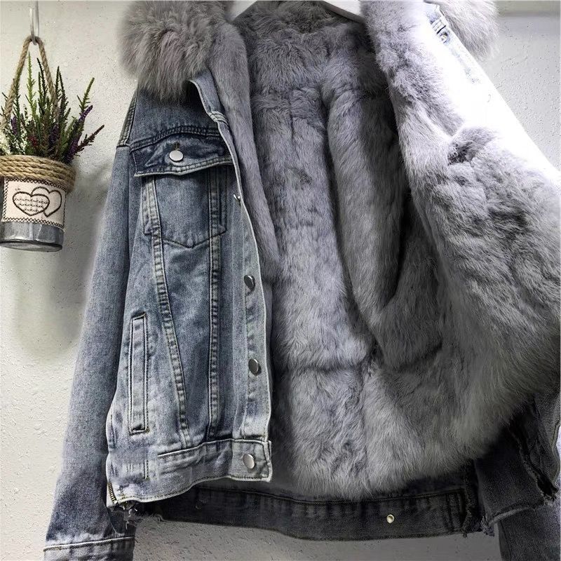 R&B | Gefütterte Jeansjacke - Lässig & Trendy