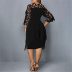 R&B | Elegantes Plus Size Midi Kleid für Frauen