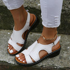 Braune KeilabsatzSandalen R&B