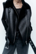 R&B | Leder Bodywarmer Warm & Trendy