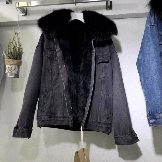 R&B | Gefütterte Jeansjacke - Lässig & Trendy