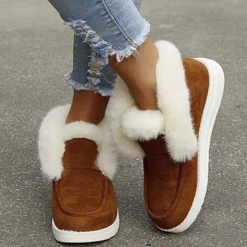 R&B | Winter Mokassins - Wildleder Slip-On Mokassins mit Pelzfutter