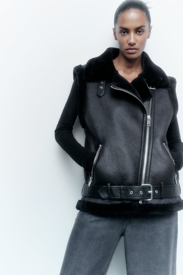 R&B | Leder Bodywarmer Warm & Trendy