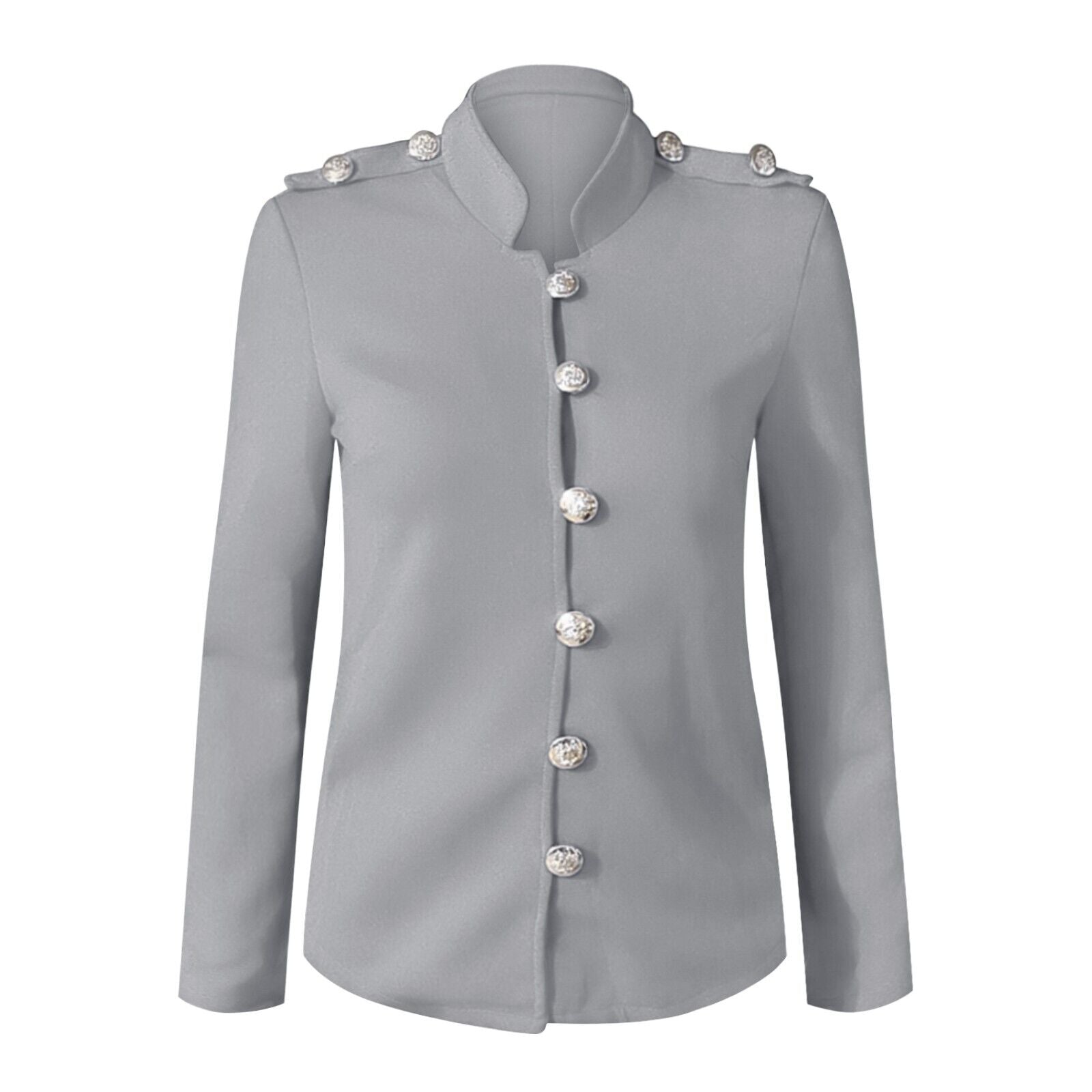 R&B | Damen Knopf-Front Militärstil Jacke