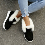 R&B | Winter Mokassins - Wildleder Slip-On Mokassins mit Pelzfutter