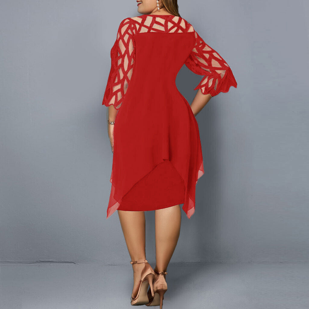 R&B | Midi-Kleid In Übergröße für Modische Looks
