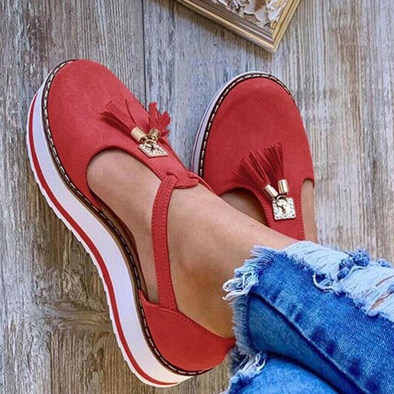 Quasten Loafer Sandalen R&B