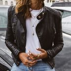 R&B | Stilvolle kurze Bikerjacke