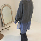 R&B | Cardigan - Damen Herbst Weicher Cashmere Wickelcardigan