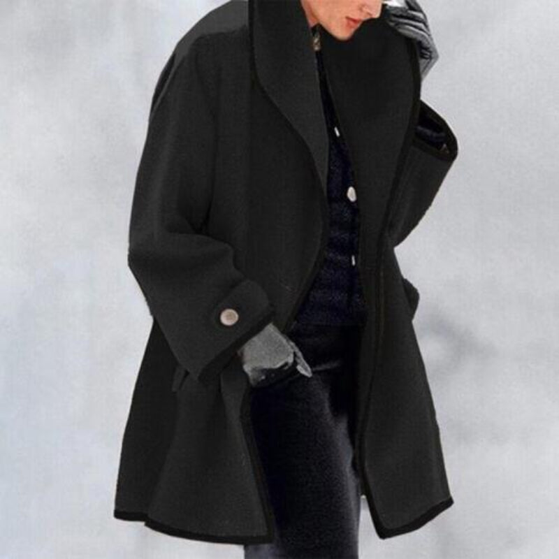 R&B | Eleganter Damen Winter Trenchcoat Mit Doppelknöpfen | Ideal Für Herbst & Winter