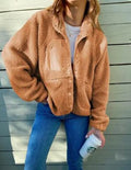 R&B | Winter Fleecejacke mit Knopfverschluss