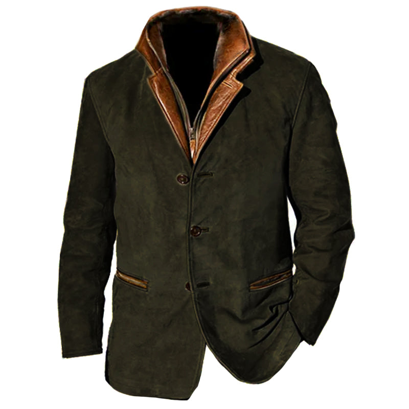 R&B | Vintage Vegan-lederjacke für Herren